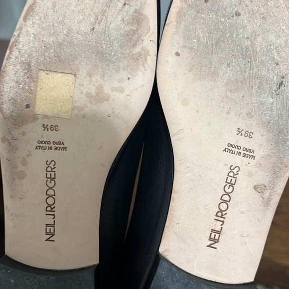 Neil J Rodgers Liscia Loafer in Black Leather worn 1x 9.5 - Picture 3 of 6